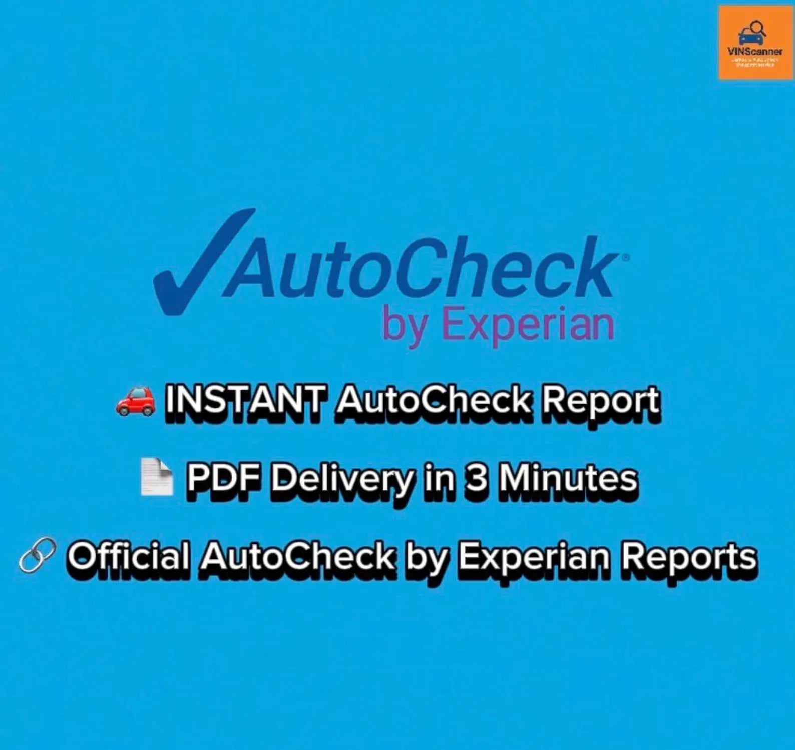 Official AutoCheck Vehicle History Report – Instant Download PDF