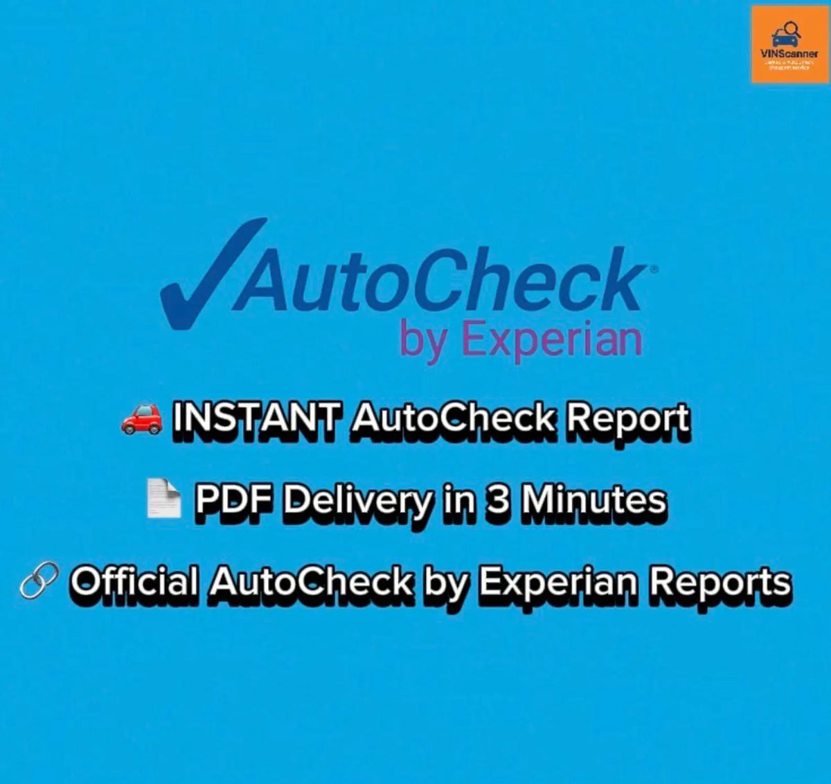 Official AutoCheck Vehicle History Report – Instant Download PDF